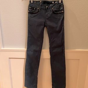 Dark Teal Color Miss Me Jeans